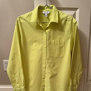 Nine West Lemon Button-Up Blouse